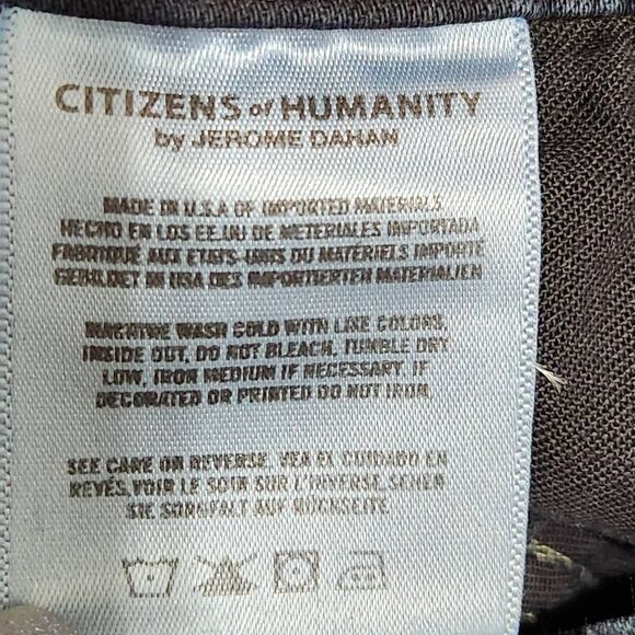 Citizens Of Humanity Elsa mid-rise Slim Fit crup Embroidered In Underground 27 - Picture 9 of 11